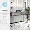 Martha Stewart 19.75 in. D X 47.25 in. W X Engineered Wood, Steel, Gray Top/Oil Rubbed Bronze Frame ZG-ZP-028-GY-BK-MS - alternate 8